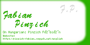 fabian pinzich business card